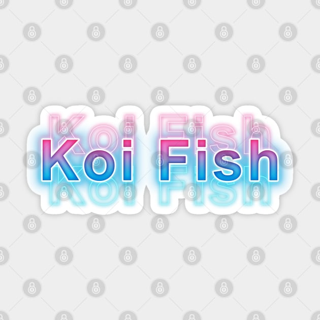 Koi Fish Sticker by Sanzida Design